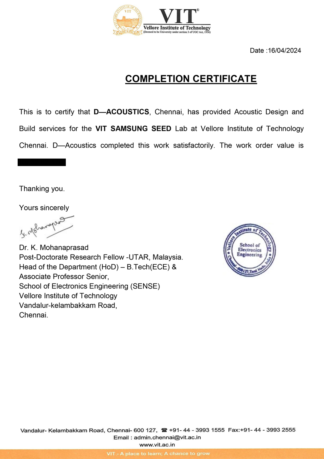 VIT – SAMSUNG Speech Data Training Lab