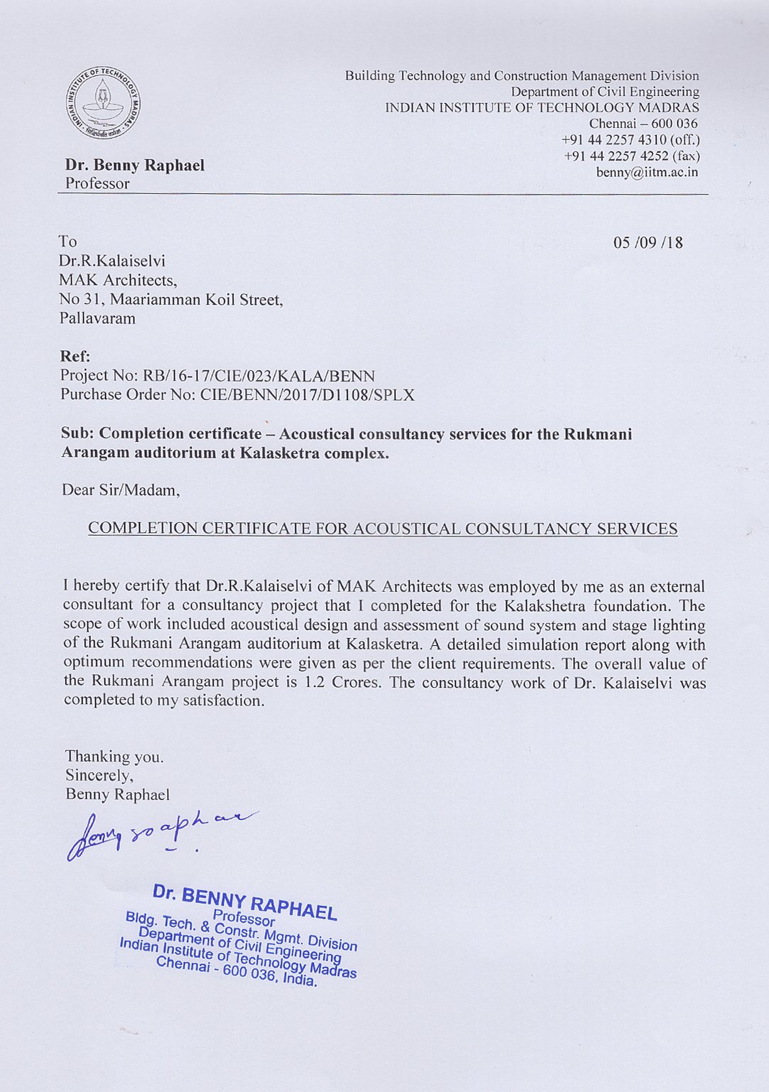 Kalakshetra Acoustical Consultancy